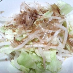 キャベツともやしの温野菜